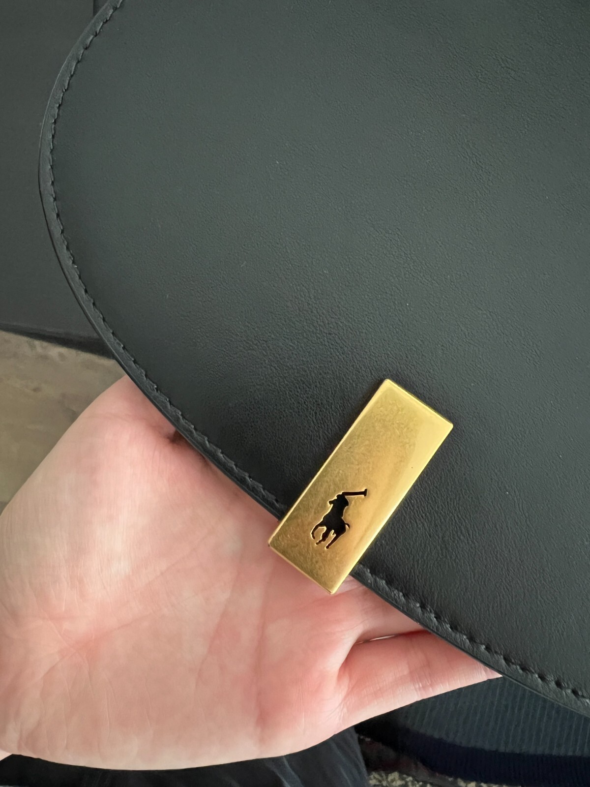 Polo ID Leather Saddle Bag - Polo Ralph Lauren image 4