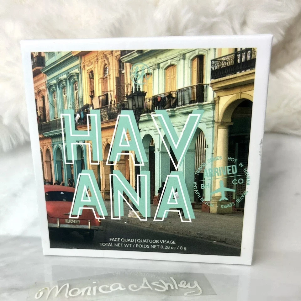 bh Cosmetics Blush Bronzer Face Quad Hot In Havana Travel Glow Contour NEW - Image 3 of 4