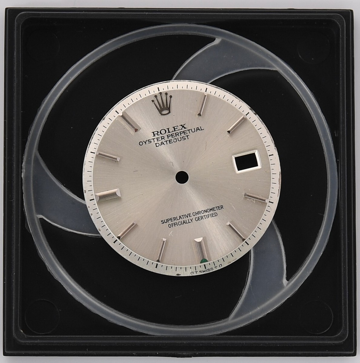 Genuine Rolex Datejust Silver Pie Pan Dial 1600 1601 1603 No Lume