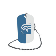 Dog Tag Flag Bunting Carlsbad Baden Dog Tag Aluminium 30 x 50mm