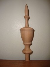 WOOD FINIAL UNFINISHED FOR BED OR FURNITURE FINIAL  79