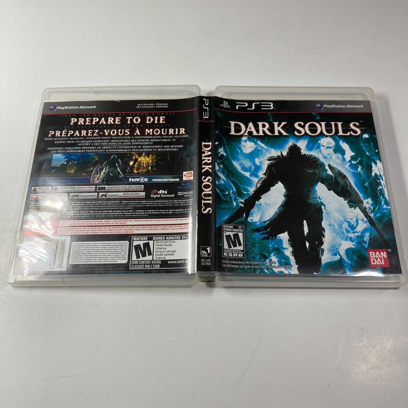 Dark Souls (Sony PlayStation 3, 2011) Complete PS3 CIB Canadian Variant  722674110471