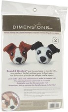 Dimensions Needle Felting Kit Round And Woolies Dogs72-73904 New