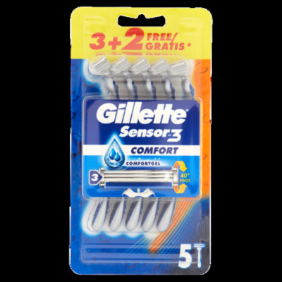 Gillette Sensor 3 Comfort Einweg 3+2 Stück