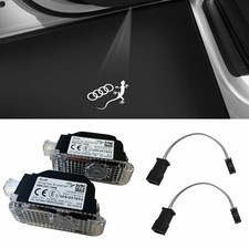 Original Audi Echse Ringe LED Einstiegsbeleuchtung Tür Logo Adapter VIELE AUDI