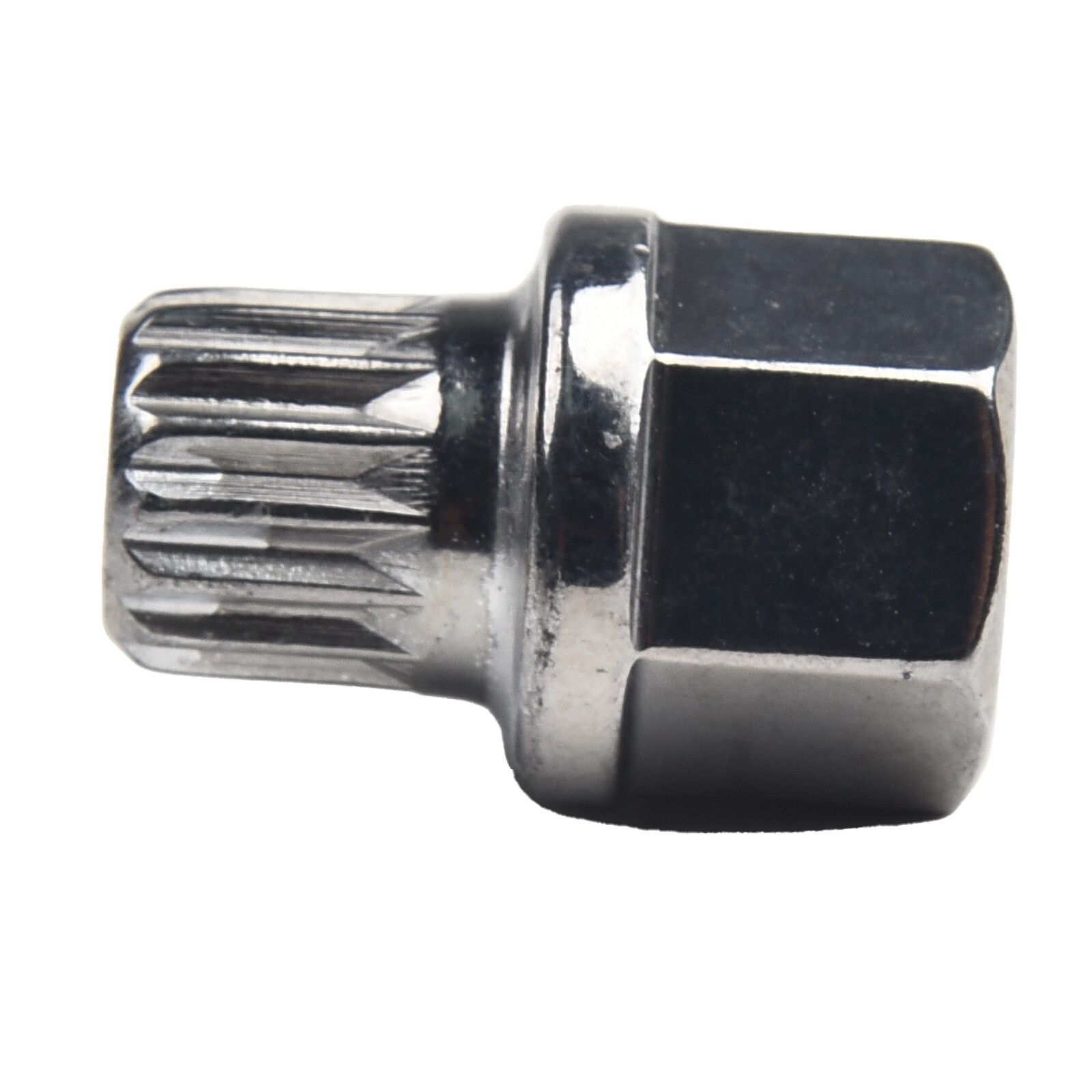 Hollow Wheel Lock Lug Nut Removal Key Silver Tone Wheel Lock Lug Nut