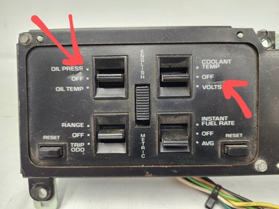 1984-1985 C4 Corvette Info Center Display Information Screen DIC 
