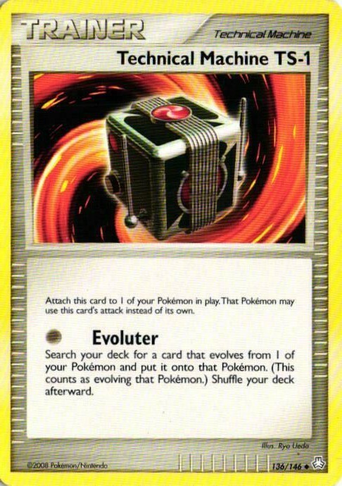 2008 Pokemon Card Trainer Technical Machine TS-1 136/146