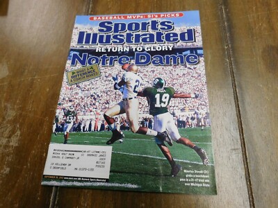 SI Sports Illustrated Magazine Vintage Notre Dame Football September 30 2002