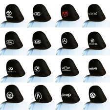 For Honda Car Logo Embroidered Headrest Cover 1pc Personalized