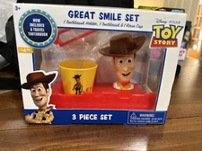 TOY STORY Travel Toothbrush, Brush Holder & Rinse Cup Magical Smile Set New 