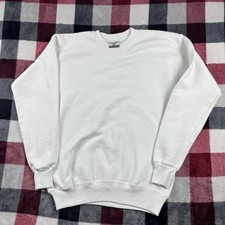 VTG 90s Lee Sturdy Sweats Sweatshirt L White Heavyweight Pullover Made In USA