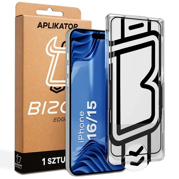 Schutzglas Applikator FüR Iphone 15/16 Bizon Displayschutzglas Hartglas Glas-image