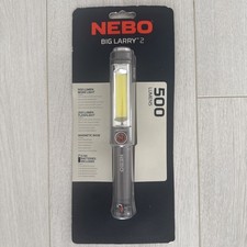 Nebo Big Larry 2 500 Lumen LED Torch + Work light in GREY  COB FL-1 LED (UK) NEW