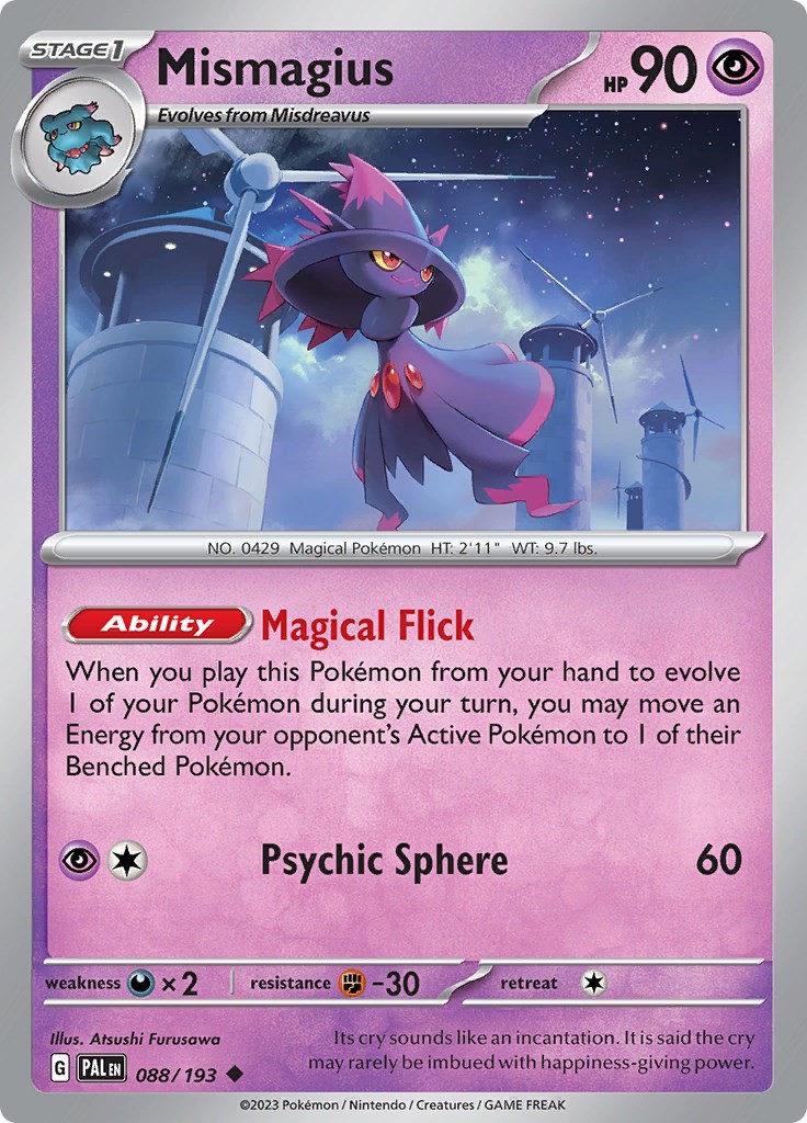 NM - Mismagius PAL - 088/193 Paldea Evolved