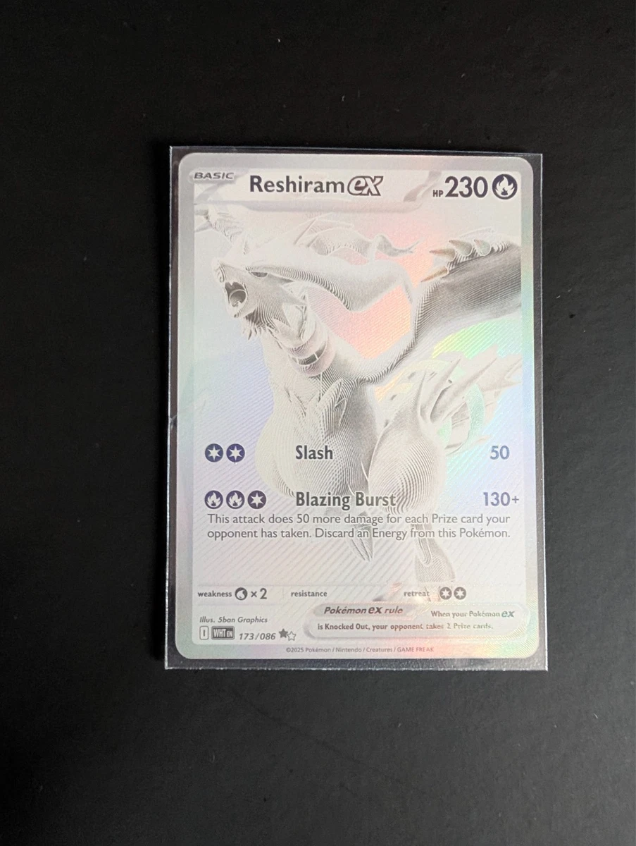Reshiram Holo Pokémon TCG Individual Collectible Card Game Cards