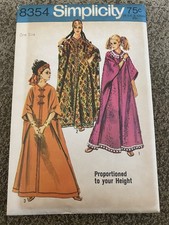 Vintage Simplicity Caftan/Moomoo Dress Pattern 8354 from 1969 - Uncut