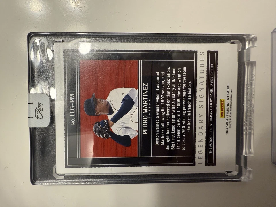2024 Panini Three and Two Pedro Martinez Legendary Signatures No. LEG-PM 10/32 - Image 2 of 2