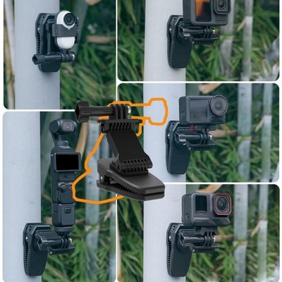 Stretchable Camera Clip 360 Degree Rotation Backpack Mount Desktop Rack