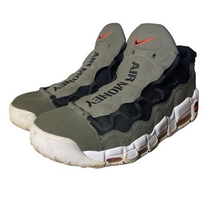 Nike Air More Money Uptempo Black Olive Red AJ2998-200 Shoes US