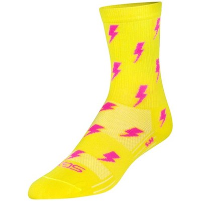 SockGuy SGX Lit Socks - 6 inch, Yellow, Small/Medium X6YELLOW