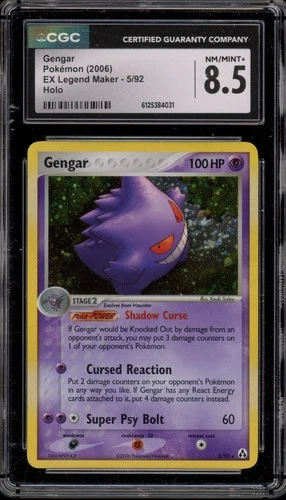 Pokemon Gengar EX Legend Maker Holo Rare #5 CGC 8.5