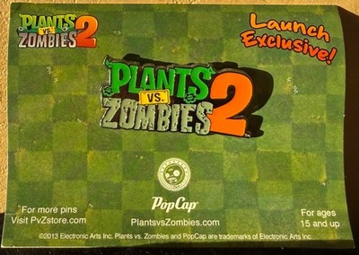 Plants vs. Zombies 2 Launch Exclusive Pop Cap 2013 Pin