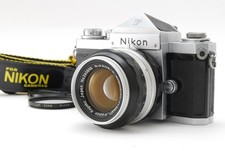  NEAR MINT Nikon F Eye Level SLR 35mm Film Camera NIKKOR-S 50mm f1.4 Lens JAPAN