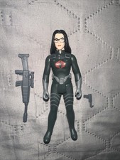 GI JOE REACTION COBRA BARONESS BLACK SUIT CARTOON SUPER 7 LOOSE COMPLETE