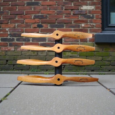 4 Vintage Wooden Model Airplane Propeller Tornado 6'' 