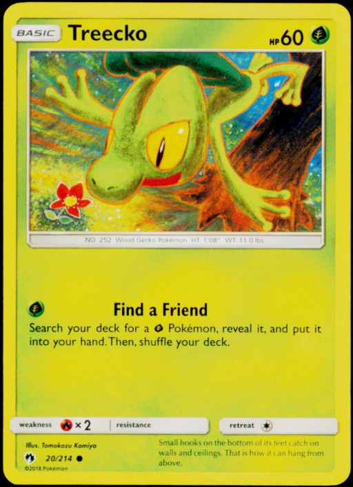 Treecko - 20/214 - Lost Thunder  - NM/M