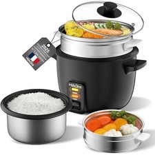 Rice Cooker Cuiseur à riz - 2L - Antiadhésif - Cuiseur vapeur - Haute Qualité