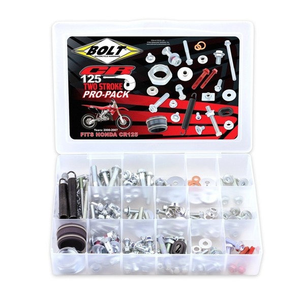 Bolt Pro Pack Schrauben Satz Schraubenkit FüR Honda CR 125 2000-2007 Made In USA-image