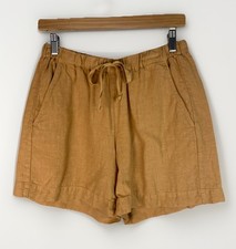 Hartford Alternative Classics Women's 2 Golden Maize Linen Drawstring Shorts