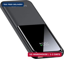 Portable Charger,Slim 10000mAh Power Bank,22.5W USB-C Fast Charging Battery Pack