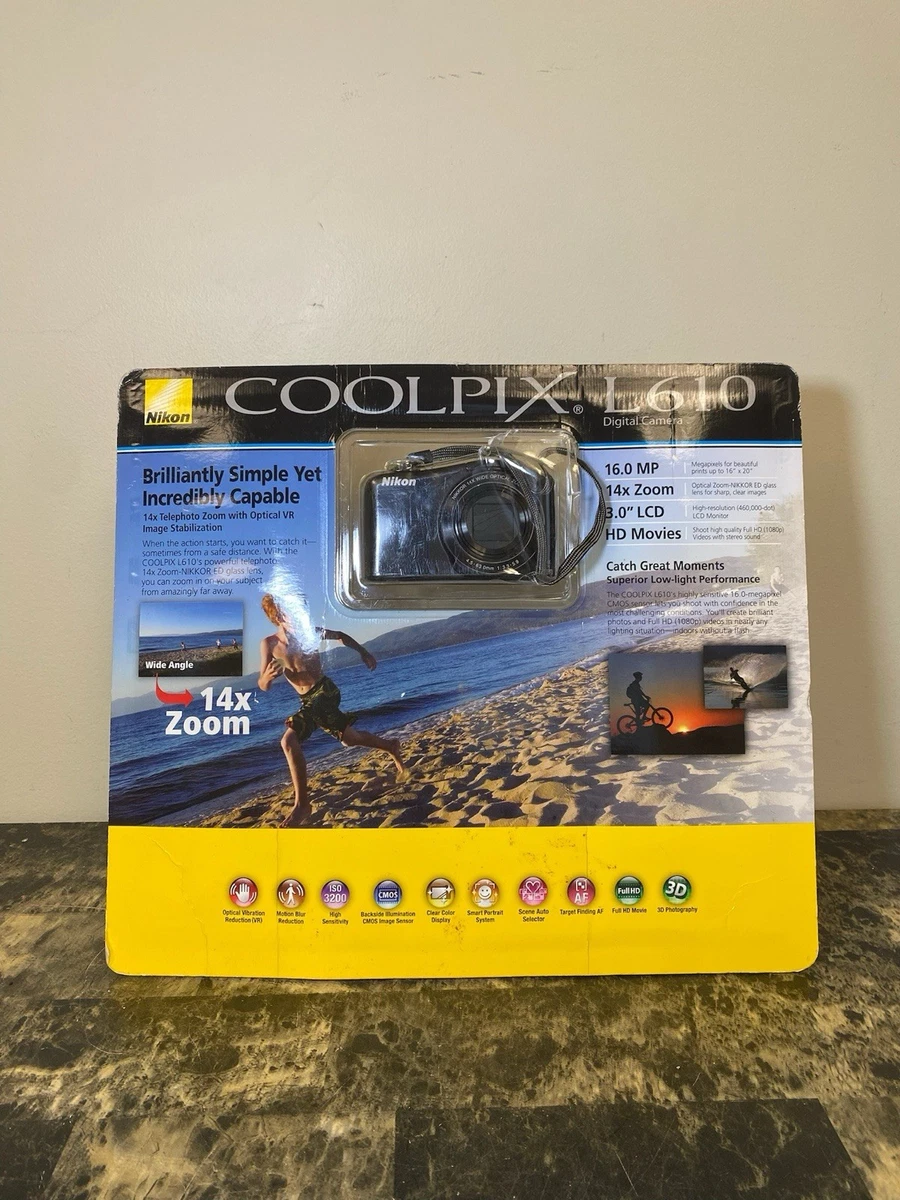 Nikon Coolpix L610 Image Stabilization Digital Cameras for Sale