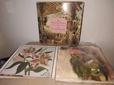 VINTAGE 1992 NEW Elizabeth Bradley Needlepoint Kit The Botanical Garden Lily