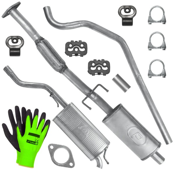 SchalldäMpferset Auspuff FüR Fiat Grande Punto 1 I FließHeck 1.4 (2005-11/2008)-image
