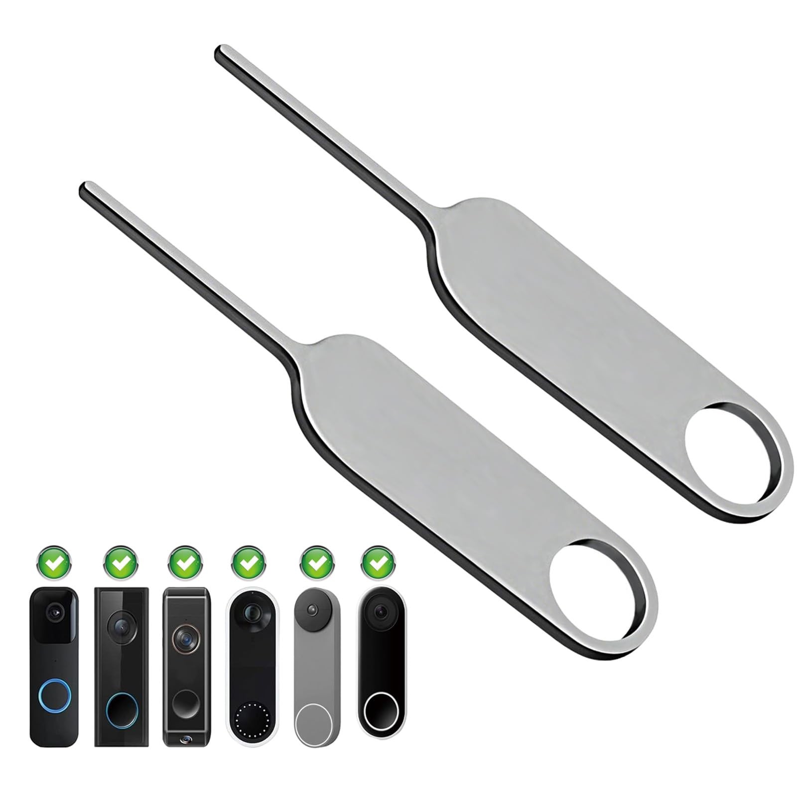 2PCS Nest Doorbell Removal Pin Key &ndash; Compatible with Nest, Eufy, Arlo Cameras