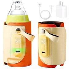 Portable Baby Milk Warmer 5 Temperature Adjustable Handhold Bottle Warmer with F