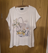 monari Damen Basic T-Shirt XL Weiß Kurzarm R...