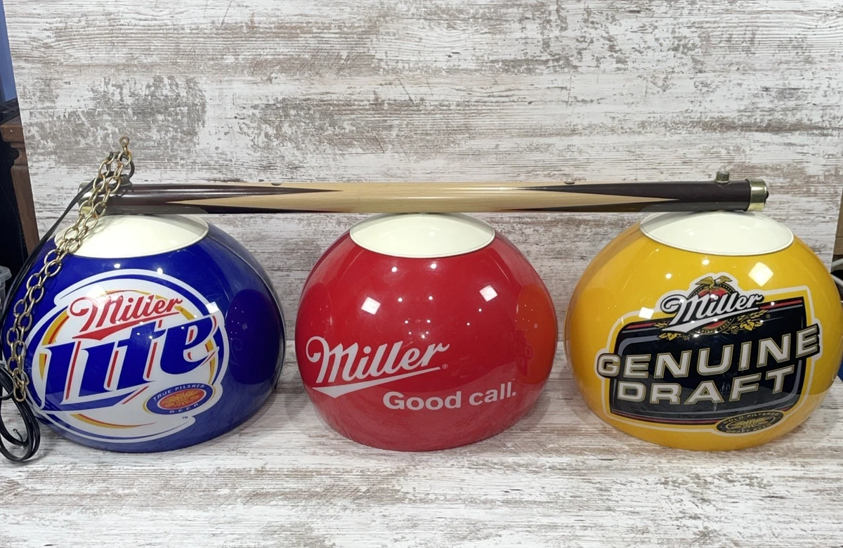 Miller Lite Pool Table Light for sale | eBay