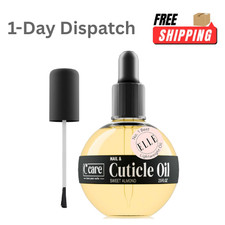 C CARE Sweet Almond Cuticle Oil 2.5oz Nail Repair w/ Dropper  Brush.