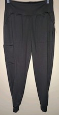 Cherokee Black 3 Pocket Scrub Joggers Pants S Medical Nursing Doctor