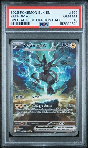 Zekrom EX 166/086 Special Illustration Rare Blk En-black Bolt Pokemon PSA 10