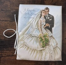 VTG Keepsake For The Bride & Groom Collabs Wedding Booklet With Satin Cover
