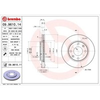 2X Brembo Bremsscheibe Vorderachse Prime Line FüR CitroëN Peugeot