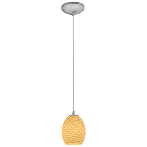 Access Lighting 28023-1C Brandy FireBird 6"W Mini Pendant - Cord - Orange - Picture 11 of 12