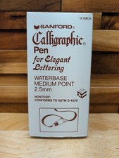 Penna calligrafica Sanfords 11 pezzi nera punta fine 1,5 mm 40001, nuova vecchio magazzino
