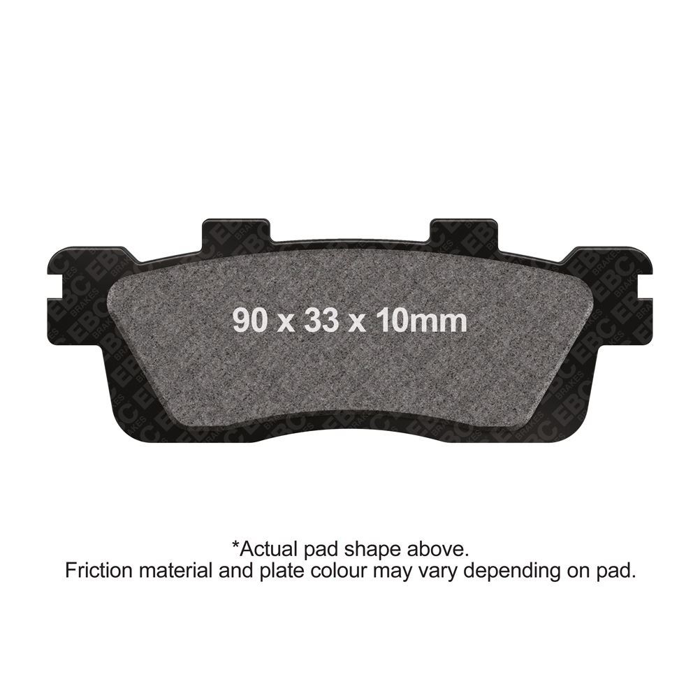 EBC Scooter Sintered Brake Pad Set Rear Right for Kawasaki J 125 SC ABS 2016-18